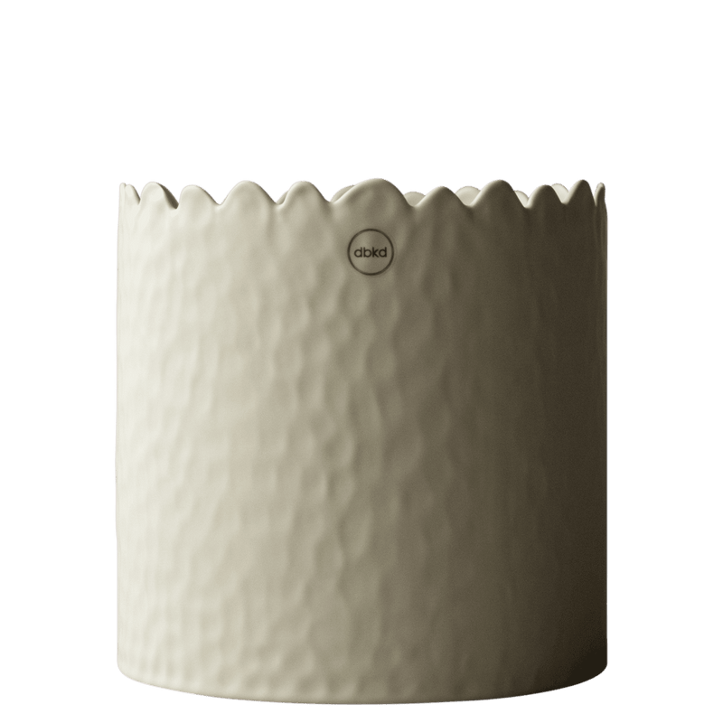 Blumentopf FLOWERY creme large