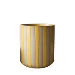 Blumentopf LINE - shiny yellow