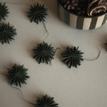 Girlande - Schneeflocken grün