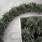 Girlande - Schneeflocken grün