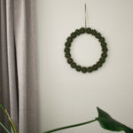 Schneeflocken Kranz grün