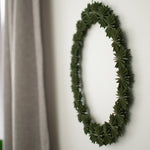 Schneeflocken Kranz grün