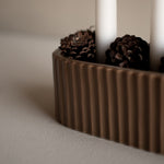 Adventkranz STRIPE - shiny nougat