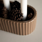 Adventkranz STRIPE - shiny nougat