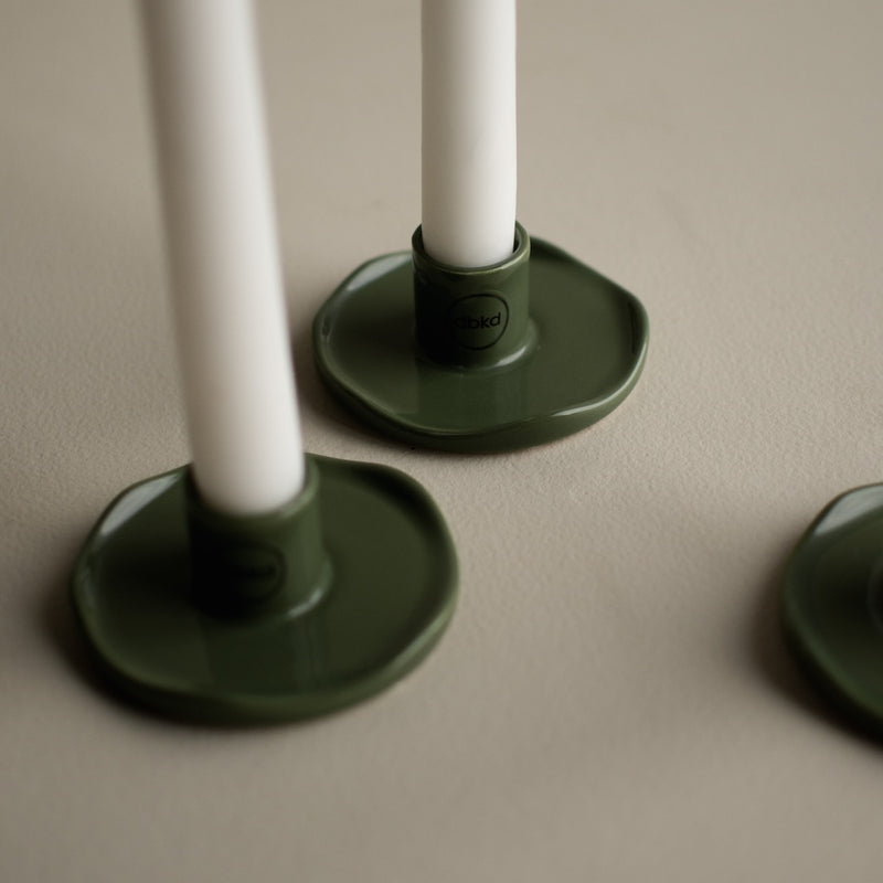 Kerzenständer Wave - green