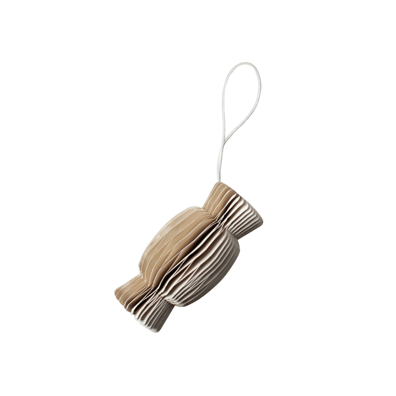 Baumschmuck - Papercandy beige