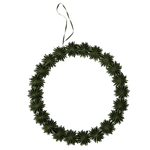 Schneeflocken Kranz grün