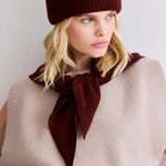 Dreiecksschal - Merino - Rotbraun