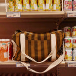 Wickeltasche/Weekender - Kreuzkümmel/Schwarz gestreift