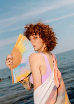 Fächer handgefertigt AURORA SKIES