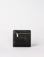 Geldtasche ALEX Fold Over - Leder in Schwarz