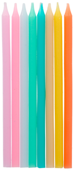 Geburtstagskerzen - PASTELL 24 Stück