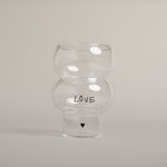 Double Bubble Glass "Love"