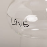 Double Bubble Glass "Love"