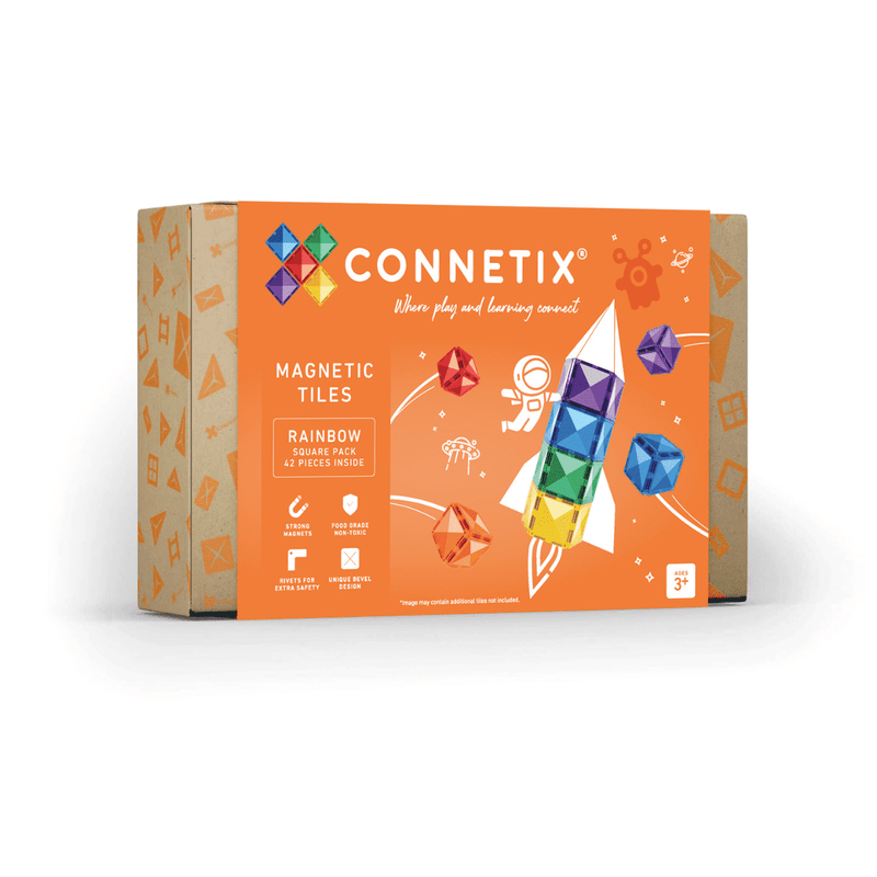 42 pc Rainbow Square Pack EU | Connetix