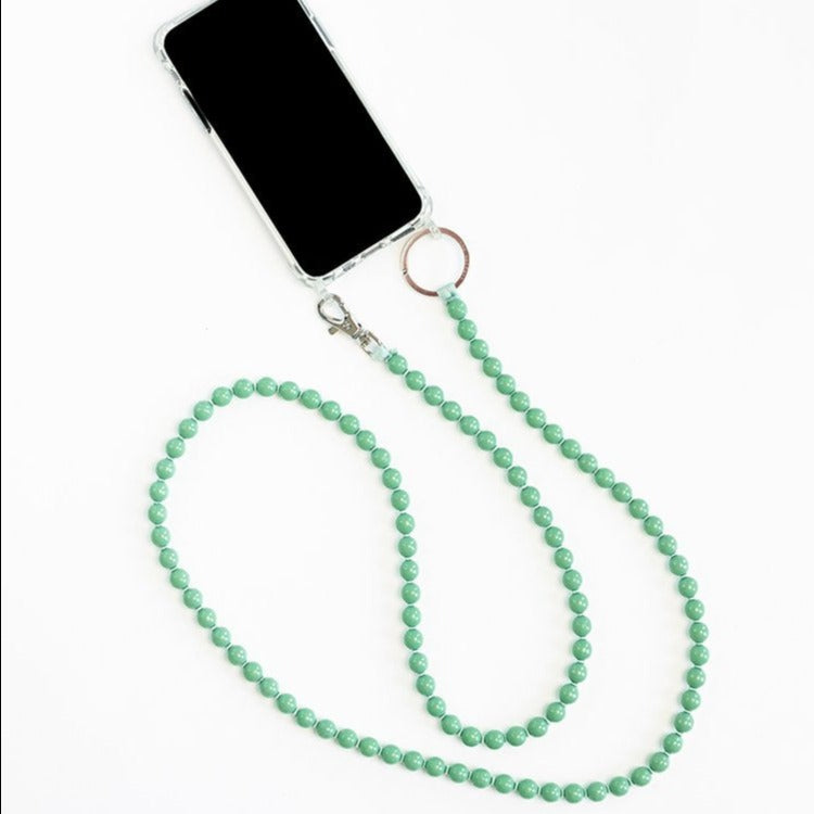 Mobile phone chain pastel green - salvia | Ina Seifart