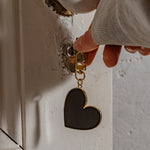 Keychain "Heart black" large