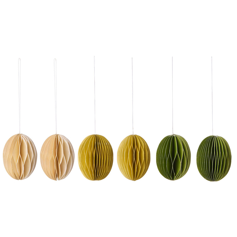 Paper Eggs Swirl Ivy XS  S/6pcs