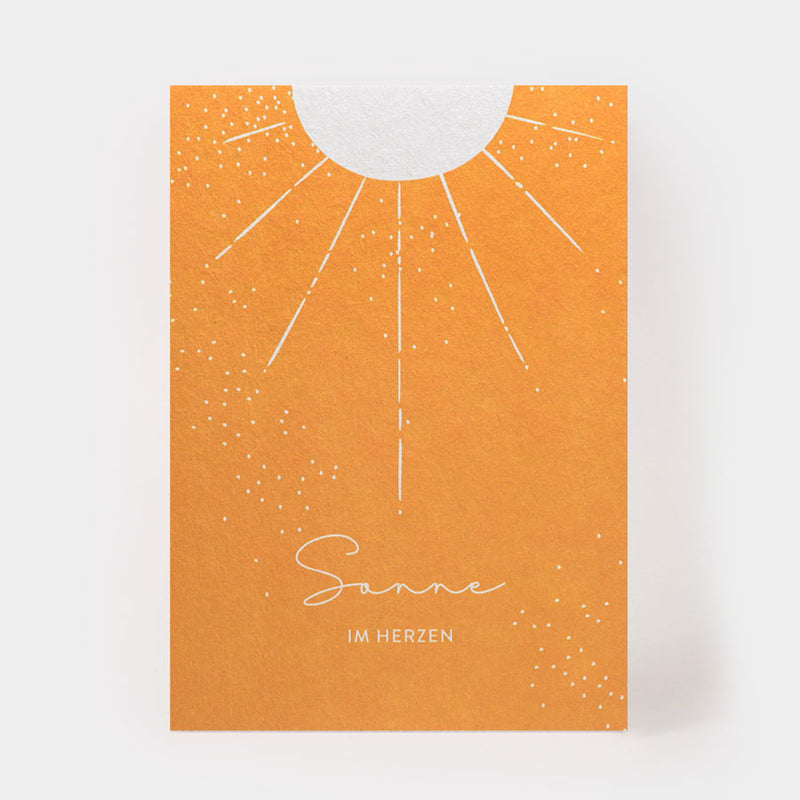 postcard "Sun in the Heart"