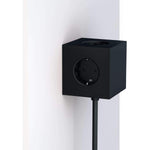 Square Magnet Steckdose und USB Ladestation black