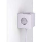 Square Magnet Socket and USB Charging Station light grey