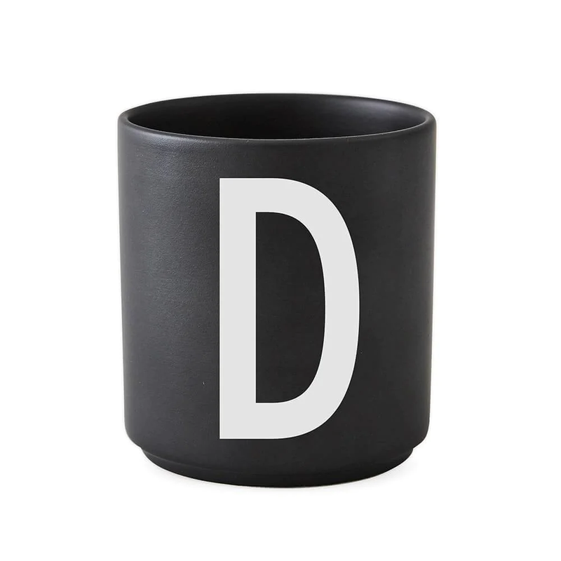 ABC Cups Black - Design Letters