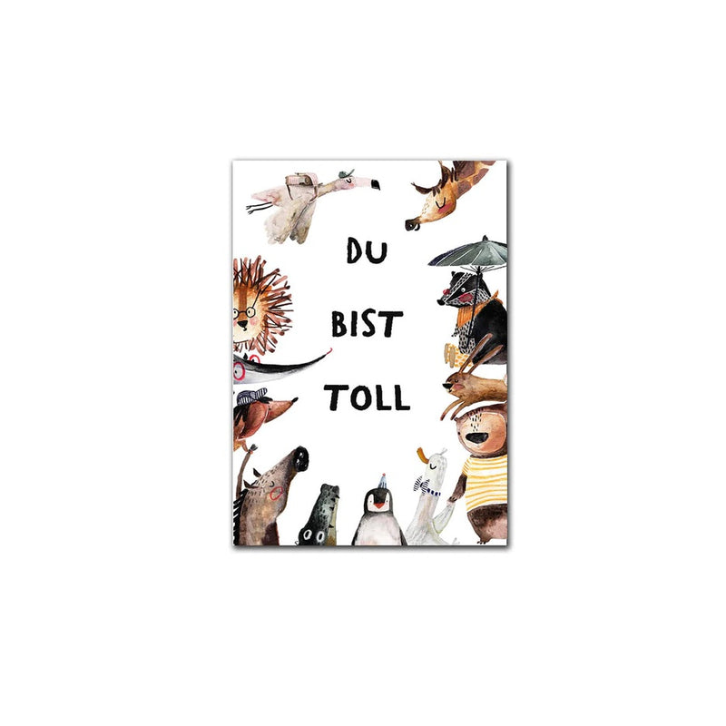 Postkarte "Du bist toll" | Halfbird