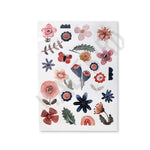 Spülmaschinenfeste Sticker "Blumen" | Halfbird